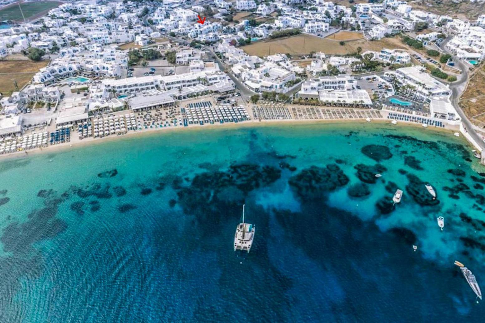 Cyclades Blue Aparthotel Ornos  Exterior foto